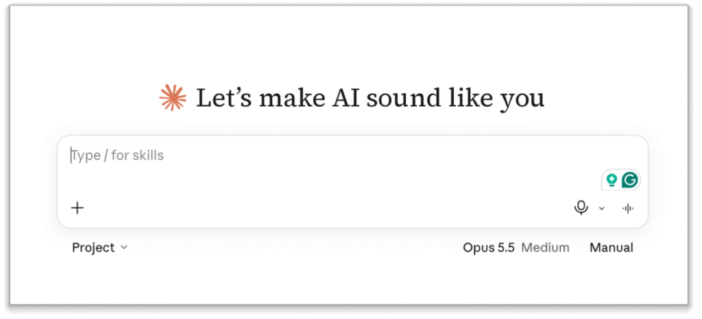 Make AI sound like you